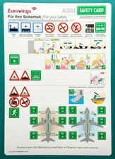 Eurowings Airbus A320 Safety Card - 2/18