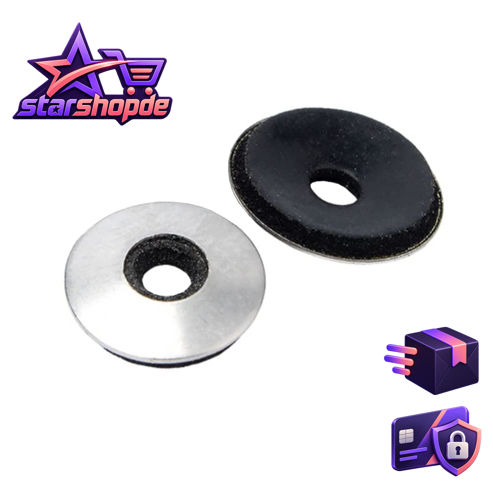 Unterlegscheiben EPDM Dichtscheibe 304 Edelstahl 10mm x 25mm 20 Stück