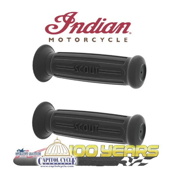2881964266 Indian Motorcycle Oversized Scout Handlebar Grips Black for