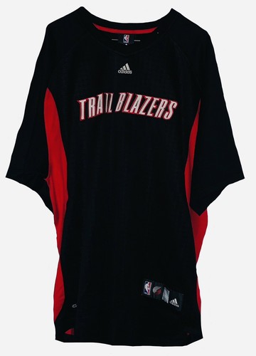 Portland Trail Blazers NBA Authentics Adidas XL Athletic Shirt Embroidered NWOT - 第 1/2 張圖片