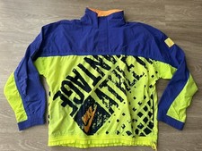 1980S NIKE WINDBREAKER NEON COLOR BLOCK DESIGN Large Flaws