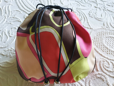 Emilio Pucci Handgelenk Tasche Pouch Mini Bag   NEU   Design Made in Italy