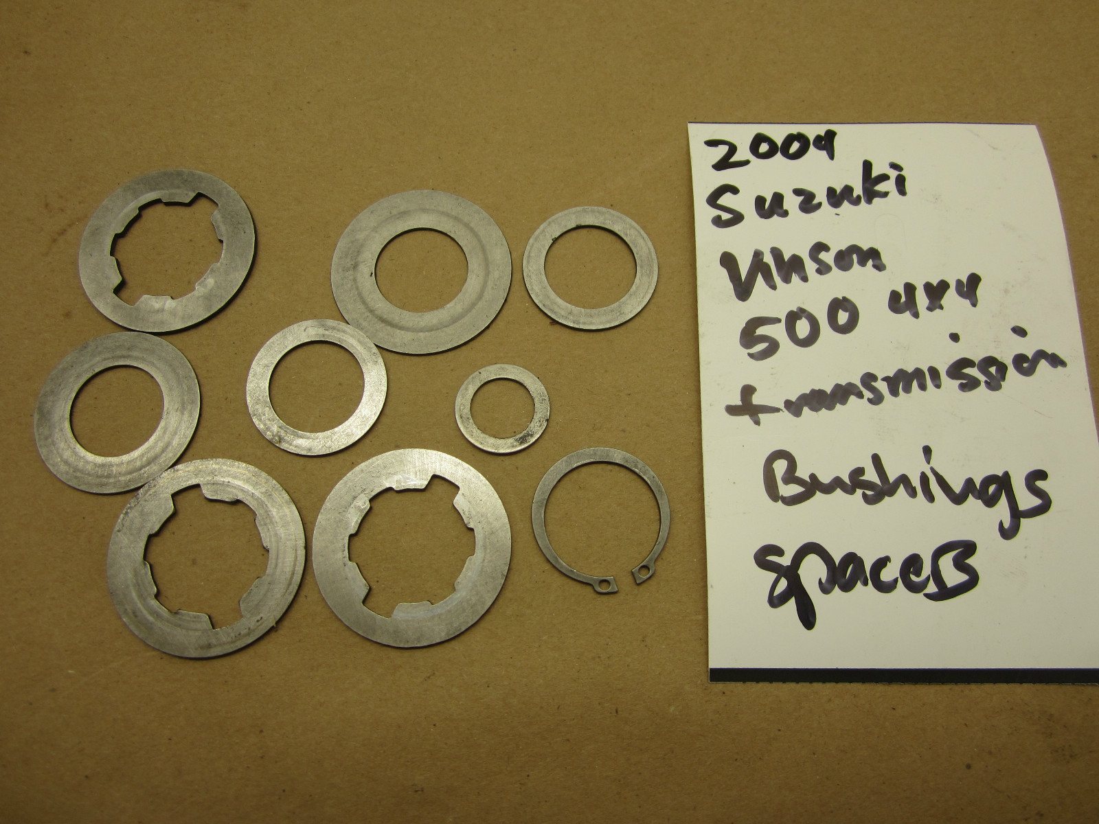 Suzuki Vinson 500 4x4 20032007 OEM transmission bushings and spacers