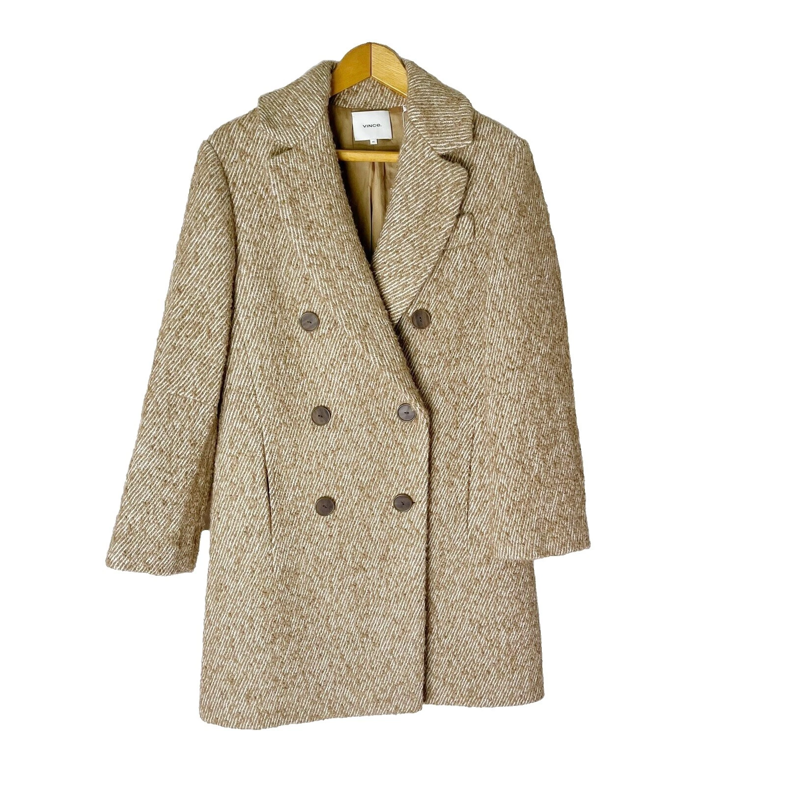 Vince Pea Coat Solid Coats, Jackets & Vests for Women