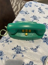 Vintage Green Plastic Toy Phone READ
