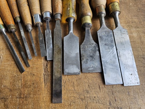 11 x Job Lot Vintage Bevel Edge/ Firmer Chisels/Gouge. Marples/Ward & Suede roll - Picture 15 of 15