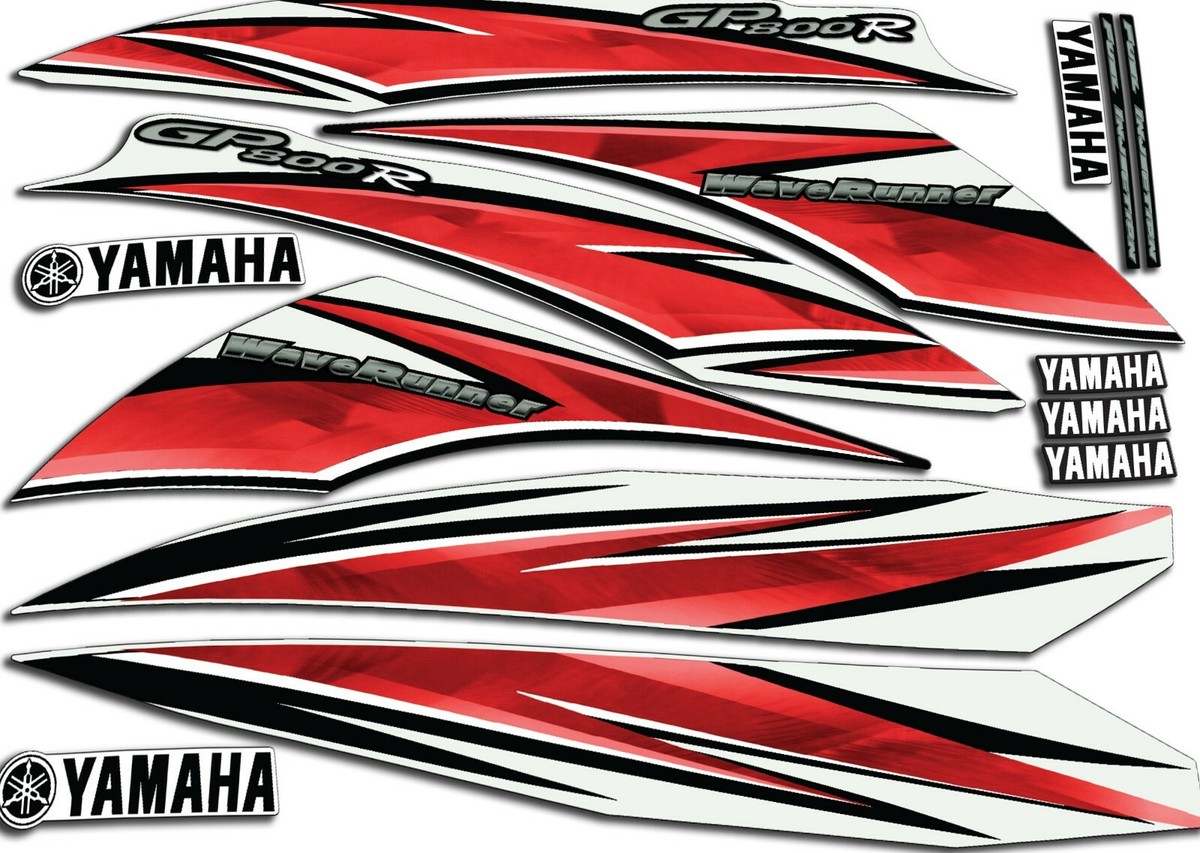 2004 YAMAHA RED GP800R DECAL KIT WAVERUNNER 2 STROKE GRAPHICS 800