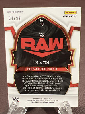 2023 Select WWE - MIA YIM *Blue Wave Prizm Asia Tmall Exclusive