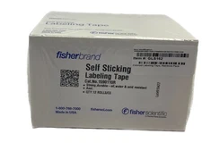 NEW SEALED Pack of 12 Fisherbrand Self Sticking Colored Labeling Tape 1590110R