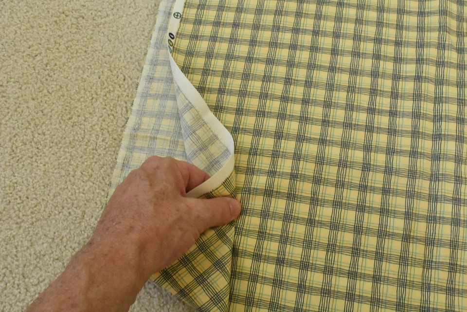 By 1/2 Yd, Navy Gold Turquoise & Yellow Plaid, Moda, Gervais, "Crazy Eight",V420 - Image 4 of 4