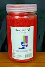 500 g Dekosand Streudeko 1-2 mm Streudeko Farbkies Dekogranulat Rot