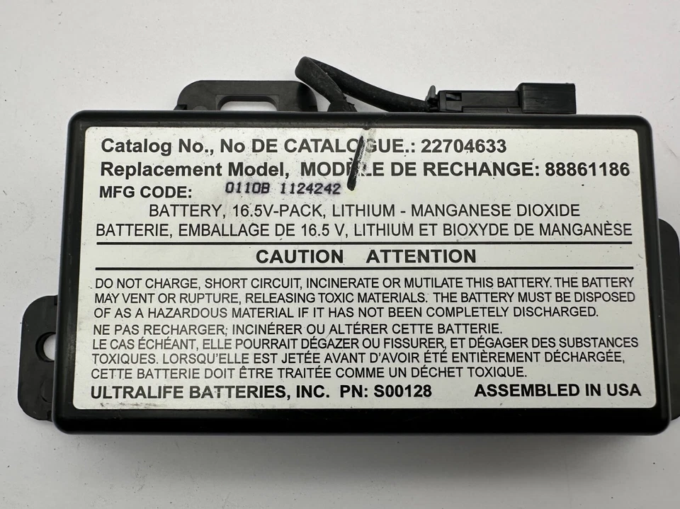 Batería de respaldo OnStar de litio OEM 10-16 Buick LaCrosse Camaro DTS Impala 16,5 V Foto 4 de 4