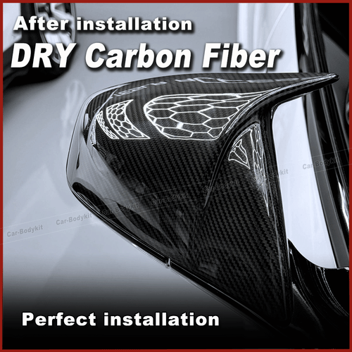 For Tesla Model S Plaid 2021-2024 DRY CARBON FIBER Side Wing Mirror Cover Caps - Picture 3 of 11