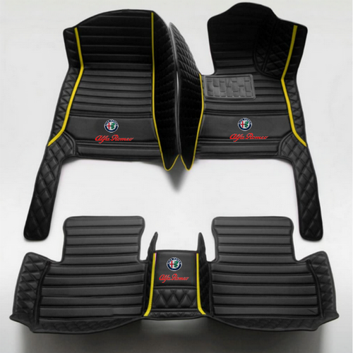 For Alfa Romeo Giulia, Stelvio, Tonale Luxury Car Floor Mats 2017-2025 - Picture 12 of 20
