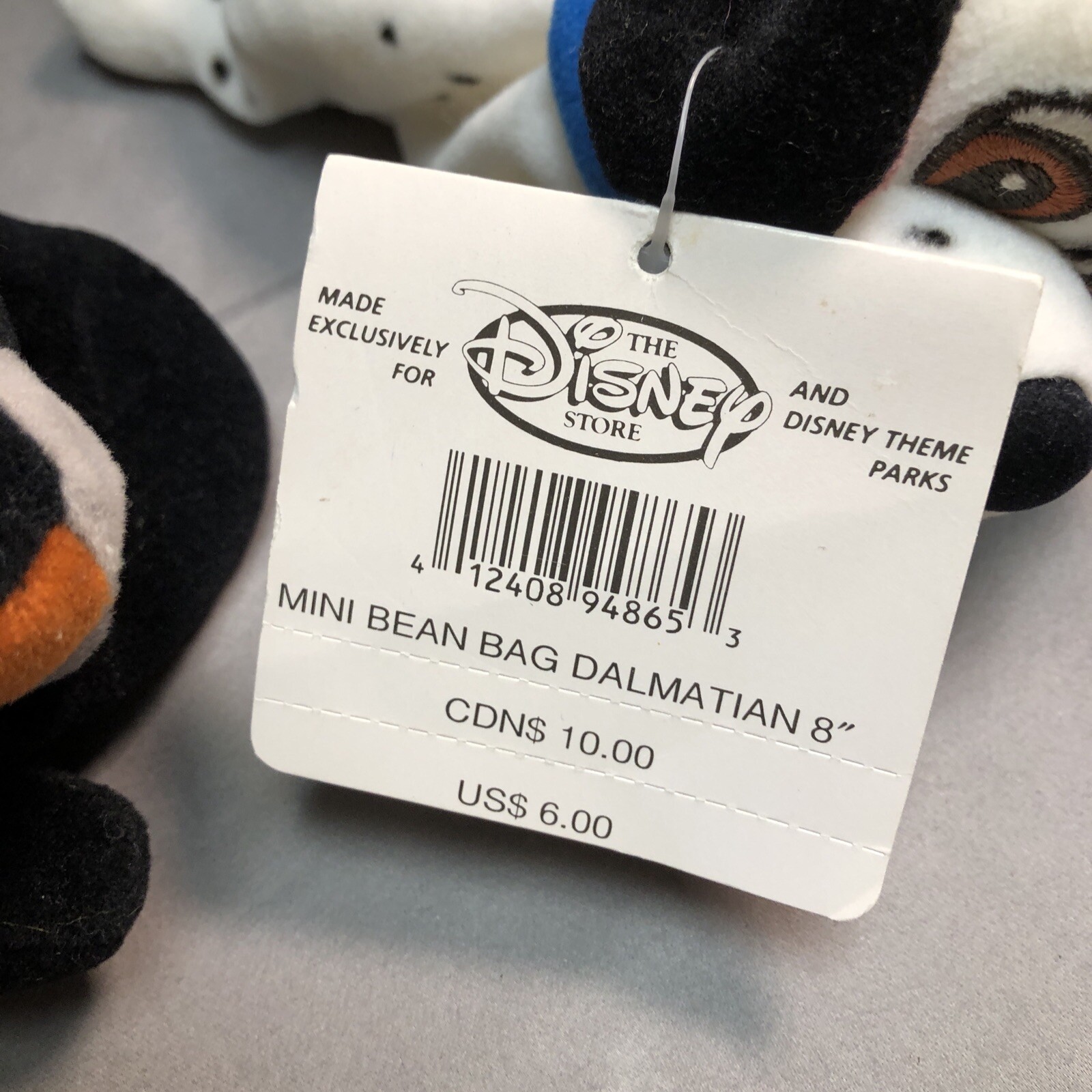 Disney Mini Bean Bag Figaro 8” 3 Plush