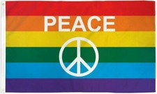 3X5 HAPPY PRIDE MONTH Rainbow GAY LESBIAN LGBTQ Queer Flag BANNER X26