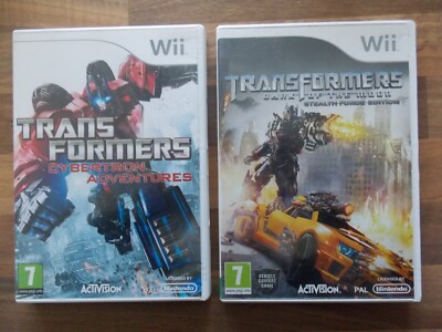 Nintendo Wii Transformers Dark Of The Noon Stealth Force + Cybertron Adventures