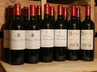 12 Fl. Bordeaux Weinpaket - 1993 - 2012 - Haut Medoc, Graves, Saint Emillion !!!