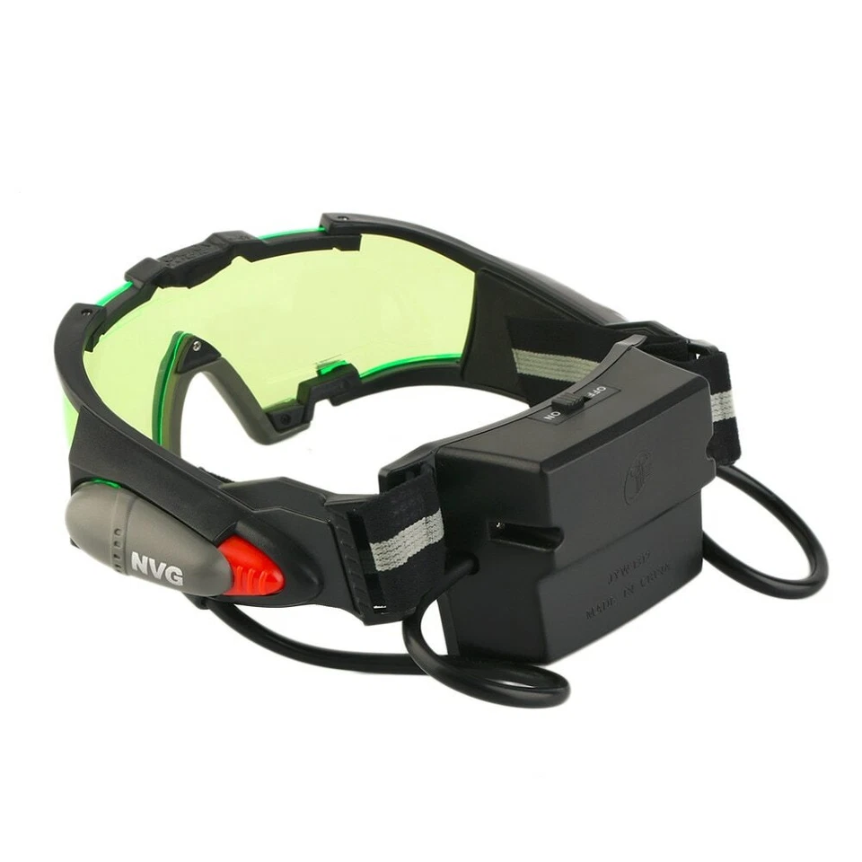 Protector de ojos Gafas de visión nocturna LED verde Gafas de ciclismo Gafas para niños Foto 3 de 4