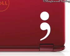 Semicolon Vinyl Decal Stickers | Semi-Colon | Hope Awareness