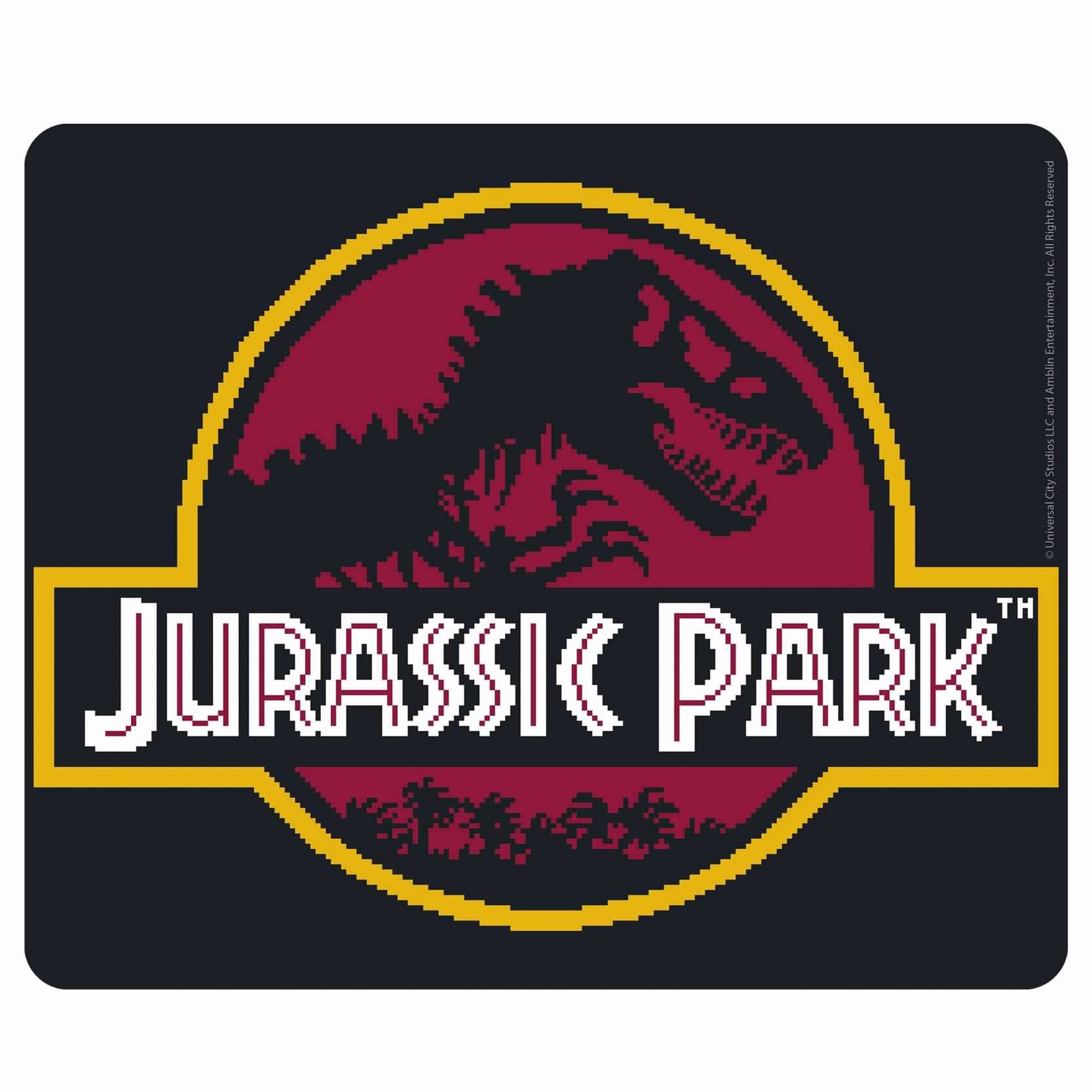 Jurassic Park Pixel Logo Flexible (mauspad/mousepad) Abystyle