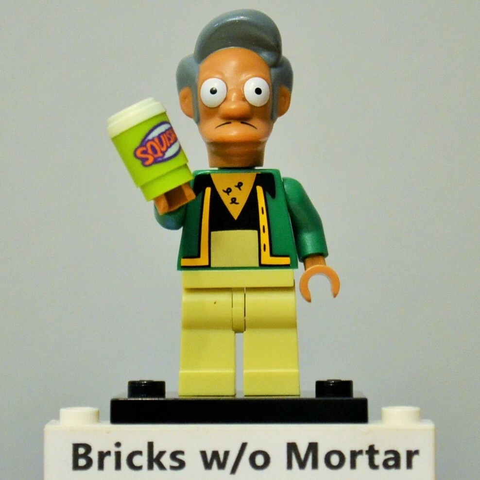 New Genuine LEGO Apu Nahasapeemapetilon Minifig with Slurpee Simpsons 71005