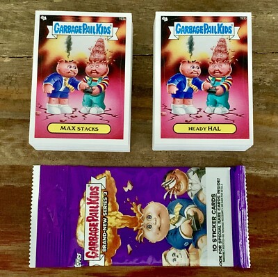 2013 GARBAGE PAIL KIDS BRAND NEW SERIES 3 BNS3 COMPLETE BASE SET + SEALED PACK