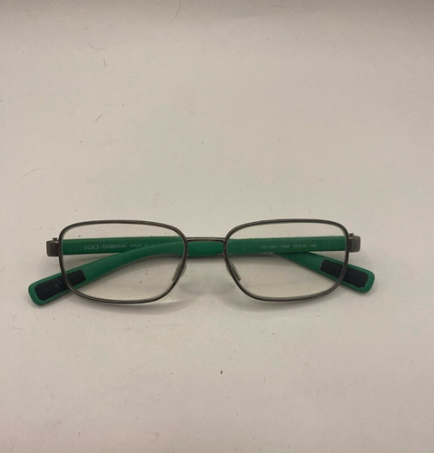 DOLCE & GABBANA EYEGLASSES FRAMES ONLY DG1281-1288 Gunmetal Green 53-16-145 - Picture 7 of 8