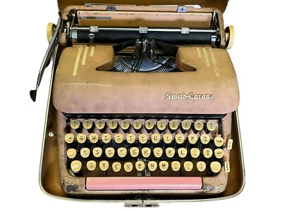 アンティーク タイプライター SmithCorona スミスコロナ ハードケース Vintage SMITH CORONA Portable Typewriter Hard Case | eBay