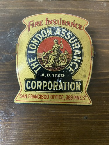 VINTAGE THE LONDON FIRE INSURANCE CO PAPER CLIP CLAMP ADVERTISING - Picture 2 of 7