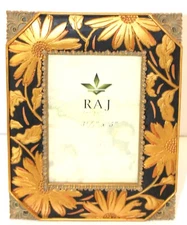 RAJ Gold,Black Sunflower Picture Frame