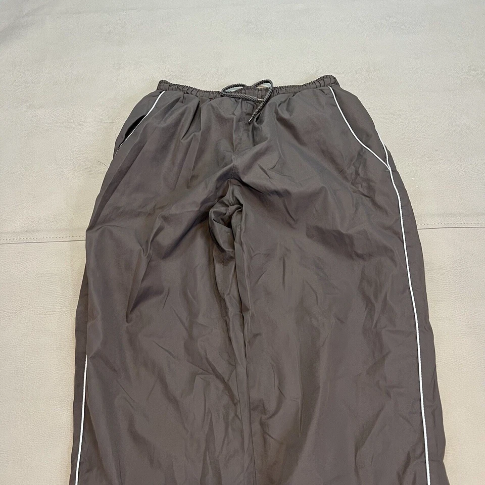 Pantalón BCG Mujer Gris/Azul Rayas Rave Suelto EDM Paracaídas Y2K Pista Nylon-SM-7712 Foto 2 de 4