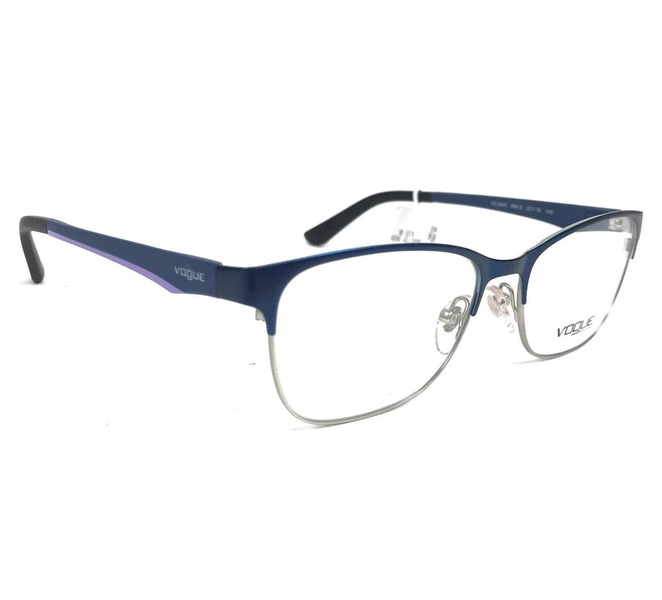 Monturas para gafas Vogue VO3940 964-S Top azul cepillado plateado ojo de gato 52-16-140 Foto 2 de 4