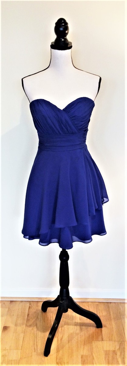 Allure Bridals Bridesmaids Royal Blue Strapless Dress, 4 | eBay Allure Bridals Bridesmaids Royal Blue Strapless Dress, 4 | eBay
