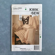 Kwik Sew 2564 Pillows and Throw Sewing Pattern Uncut Kerstin Martensson