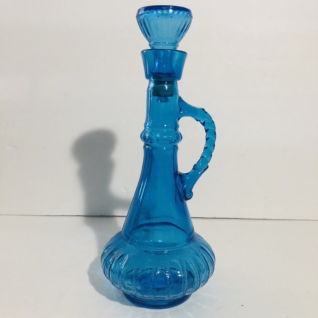 Vintage Jim Beam Genie Bottle Blue Mid Century MCM I Dream Of Jeannie