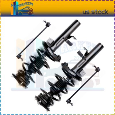 Front Quick Struts & Sway Bar Link For 2012 2013 Ford Focus 2.0L Auto Trans