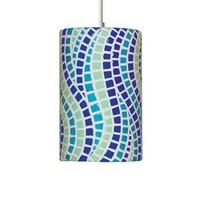A19 Pm20302-mu Channels Single Light Pendant From The Mosaic Collection on sale A19 Pm20302-mu Channels Single Light Pendant From The Mosaic Collection on sale