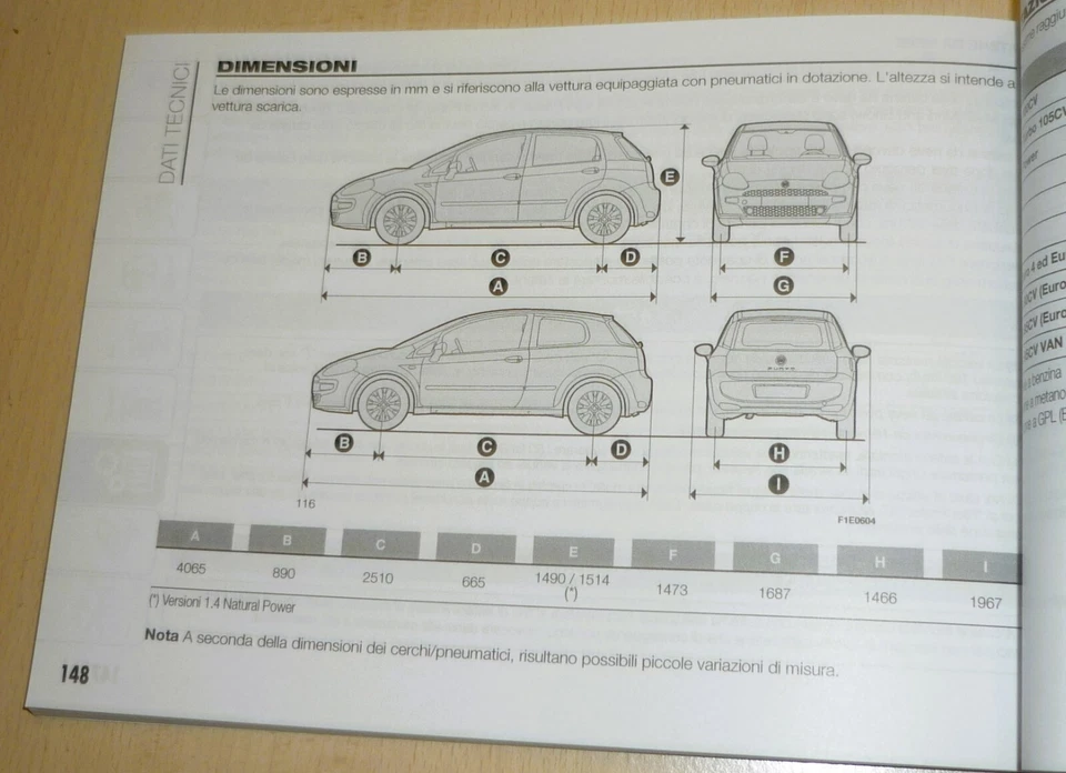 Libretto uso manutenzione Fiat Grande Punto,ORIGINALE,OTTIMO,anno 2016 - Immagine 4 di 4