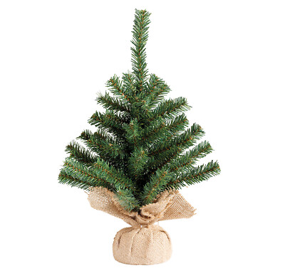 Künstlicher Tannenbaum 45cm Jutesack Christbaum Weihnachtsbaum Kunststoff klein