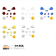 For Nintendo Gamecube Controller Colorful Complete Button Set Thumbsticks & Tool