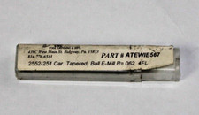 Acu Twist # ATEWIE567 Carbide Tapered Ball End Mill 10 Degree .062" R NEW