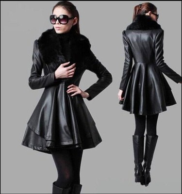 long peplum coat