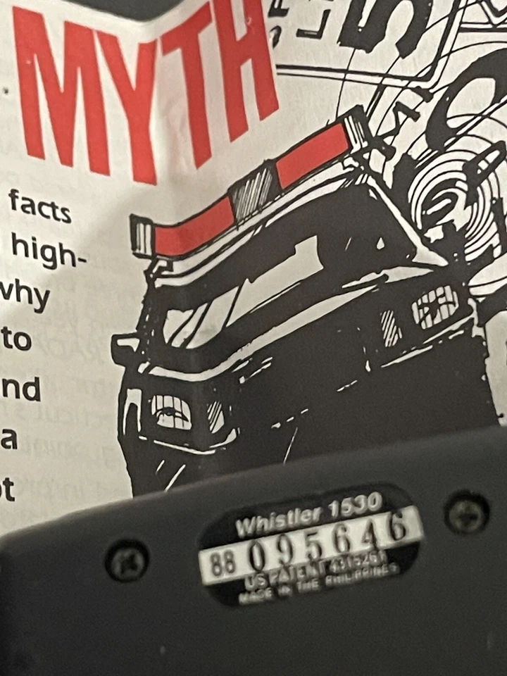 Whistler Radar / Laser Detector 1530 W Power Cord, No Mount - Image 3 of 3