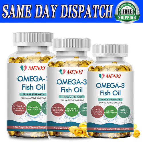 Omega 3 Fish Oil Rich in EPA & DHA Triple Strength Brain Joint Health