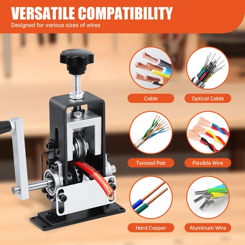 Manual Wire Stripping Machine Drill Powered Hand Crank Wire Stripper Tool 1-25MM - Bild 9 von 13