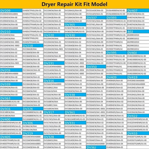 DV45H7000EW A2 DV42H5000EW A3 Ersatzteil für Samsung Trockner Roller Repl... - Bild 3 von 10