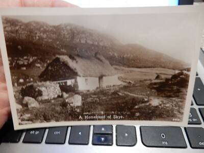 CROFT CLACHAN CROFTING CROFTER SKYE ECHTFOTO POSTKARTE STOR P19 PKT C -