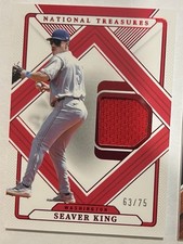 2025 National Treasures - Treasured Threads Seaver King #TT-SK Red /75 (MEM)