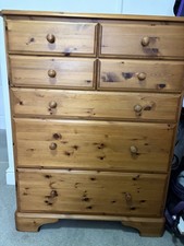 Ducal 7-Drawer Tall Chest of Drawers Victoria 4 Drawers Over 3drawers